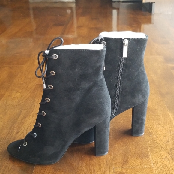 BCBG Black Suede Booties - Picture 4 of 5